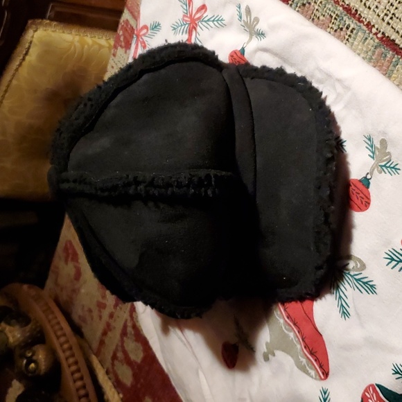 💥SOLD💥Markus Adler NY Black Suede Shearling Cabby Hat - Picture 10 of 11